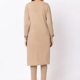 KEIKO Geometric Woven Design Acrylic Kurta image 5