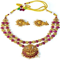 PARADISE JEWELS Women Gold Jewellery Set-picture-25