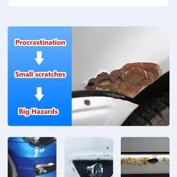 fixcare Car Paint Pen Red, Car Touch Up Paint Pen Red Car Body Filler Putty image 4