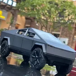 nass Tesla Cyber truck Alloy Car Diecast Vehicles Sound & Light (Color as per Stock) image 1