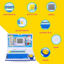 jr club Educational Toy Learning Laptop Computer Toy with LED Screen Display image 2