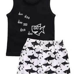 HELPOM Unisex Kids Printed T-shirt with Shorts image 2