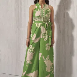 Anouk Women Printed Basic Jumpsuit with Belt-picture-16