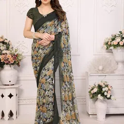 LeeliPeeri Designer Floral Poly Georgette Designer Saree-picture-15