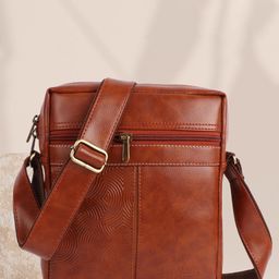 Fashion twist Unisex Textured Messenger Bag-picture-40