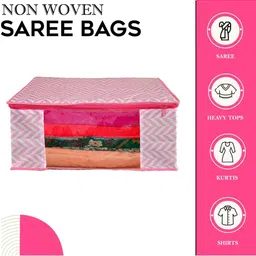 AMAK INC Pink Fabric Multi-Utility Wardrobe Organisers image 3
