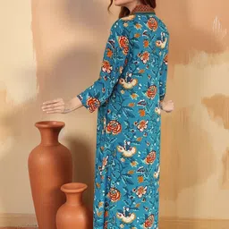 SZN Women Floral Printed Regular Kurta with Palazzos & With Dupatta image 3