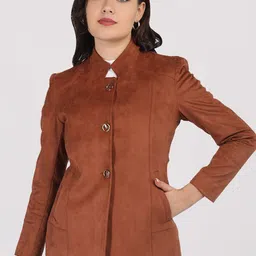 The Roadster Lifestyle Co Women Long Sleeves Single-Breasted Overcoat-image-32