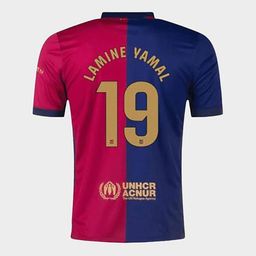 dostitch Boys Barcelona Printed Lamine Yamal 19 Football Jersey T-Shirt-picture-4
