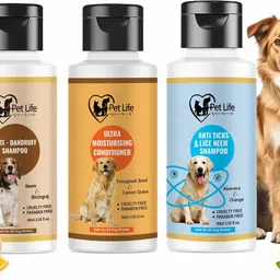 pet life Ticks & Dandruff Removal Kit For Dogs | Tick, Flea, Lice | Silky, Smooth Coat, Pet Spa Kit image 2