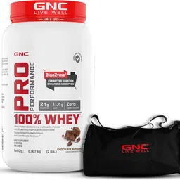 gnc Pro Performance 100% Whey Protein Powder & Gym bag Whey Protein-picture-34