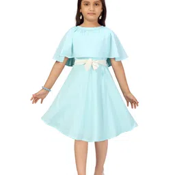 BAESD Cape Sleeve Fit & Flare Dress image 1