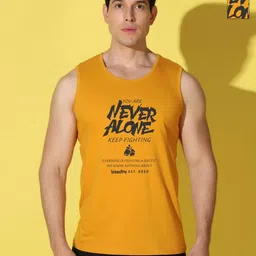 WOOSTRO Men Pack of 2 Typography Printed Round Neck Cotton Slim Fit Sports T-shirts-picture-34