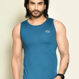 RAPL Pack Of 2 Round Neck Tank Vests M_SDP2_Ylw-Trqs_S image 3