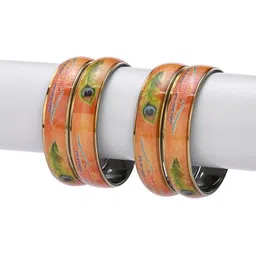 SOMIL Set Of 28 Artificial Stones-Studded Bangles image 4
