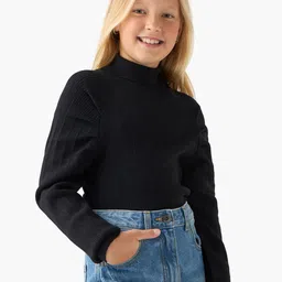 Juniors by Babyshop Girls Ribbed Turtleneck Pullover Sweaters-image-69