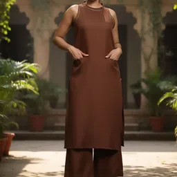 AADVIKA Women Regular Thread Work Kurta with Palazzos-image-26