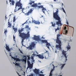 kashikey creation Dyed/Washed Women Reversible Light Blue Gym Shorts image 4