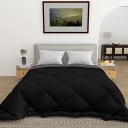 CHICERY Blue & Grey Heavy Winter Double Bed Comforter-picture-36