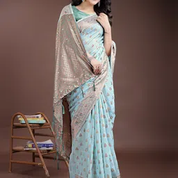 LeeliPeeri Designer Ethnic Motifs Woven Design Zari Saree image 3