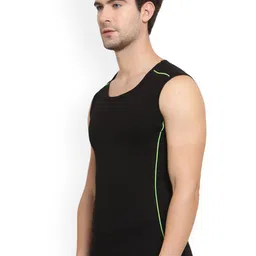 Sporto by Macho Men Pack Of 3 Combed Cotton Gym Vests Sprto_1062-B(1)-BMel(1)-CH(1)-XS image 5