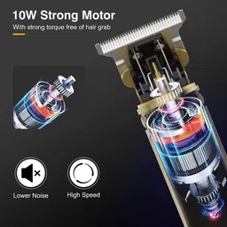 KUBRA PRO Rechargeable Cordless Trimmer with Turbo Speed Trimmer 45 min Runtime 4 Length Settings image 5