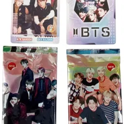 gift collection 4 Set Of BTS Super Playing Card Game Booster Cards image 2