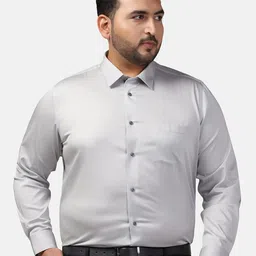 Blackberrys Plus Size India Slim Spread Collar Slim Fit Pure Cotton Formal Shirt-picture-36