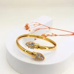 Anouk 18k Gold-Plated American Diamond Kada Bracelet-picture-27