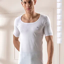 LUX VENUS 
Pack Of 9 Men Round Neck Cotton Vest-image-54