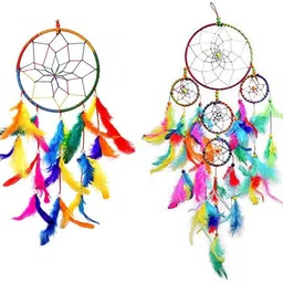 ryme Car & Wall Hanging Dream Catcher, Attract Positive Dreams (Pack of 2 ) Feather Dream Catcher-picture-16