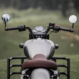 bxtremez Manual Rear View Mirror For Royal Enfield Classic 500, Thunderbird 350 image 3