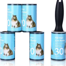 judee Pet Hair Remover, 1 Handle with 5 Refills, 150 Total Sheets Lint Roller-picture-20