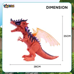 joyhub Mist Spray Function Moving Wings Lights and Roaring Sound Electric Dino image 4