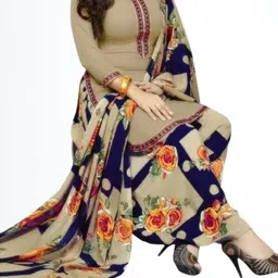 kurtakulture Unstitched Crepe Salwar Suit Material Printed-picture-27