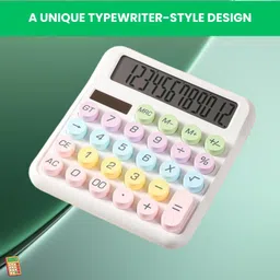 guggu Desktop Cute Calculator, 12-Digit Large Display With Aesthetic Candy ColorL359 Desktop Cute Calculator, 12-Digit Large Display With Aesthetic Candy ColorW359 Basic Calculator-picture-17