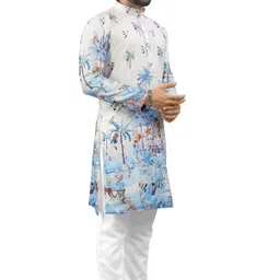 unique moments Men Cotton Rayon Kurta Pyjama Set image 4