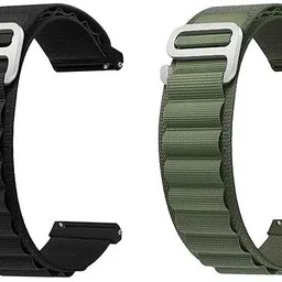 Gadgetzilla 22mm Alpine Loop Nylon Breathable Strap Compatible with noise ColorFit Caliber 22 mm Fabric Watch Strap-picture-18