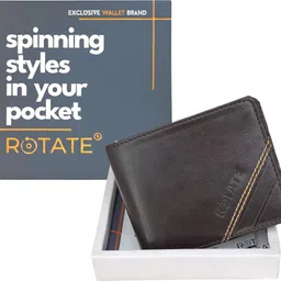 rotate Men Casual, Formal, Evening/Party Brown Artificial Leather Wallet-picture-27