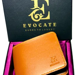 evocate Men Casual Tan Artificial Leather Wallet-picture-37