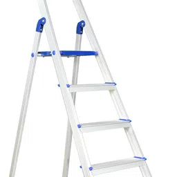 Heavy Duty Hybrid Aluminum Step -5 Step Powder Coated Section Steel Ladder-image-40