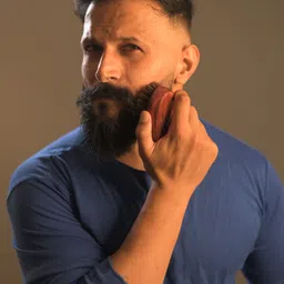 urbanmooch 100% Natural Bristle Wooden Beard Brush For A Healthy Beard & Styling image 5