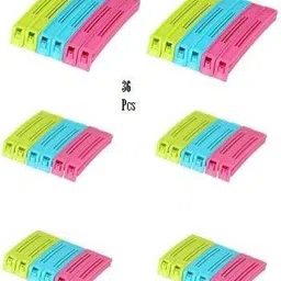 Kamview Multipurpose Food Snack Plastic Bag Clip Sealer/Packet Sealer Clamps/Manual Vacuum Bag Sealer/Food Pouch Clip/Bag Zipper for Home Kitchen Different Size Plastic Sealing-picture-17