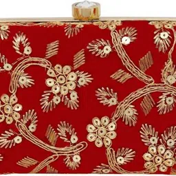 rapid costore Casual, Party Red Clutch - Regular Size image 2