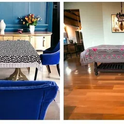 kashhtu Polyester 6 Seater Floral Table Cover-picture-44