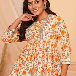 Party Regular Sleeves Printed Women Multicolor Top-image-87