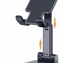 OAHU Folding Desktop Phone Stand Portable Heavy Duty to Attend Online Classes, Watch Movies Shooting Videos Vlogging, Youtubers Fit for All Smartphones Upto 6.5" Mobile Holder Mobile Holder-image-32