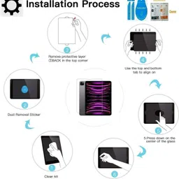 Bigil Tempered Glass Guard for APPLE iPad Pro (4th Gen) 11.0 inch (2022), Crystal Clear, Multi-Level Protection,Perfect fit image 5