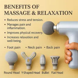 bazaarnest Mini Gun Massager Machine for Pain Relief - Body, Neck, Shoulders image 2