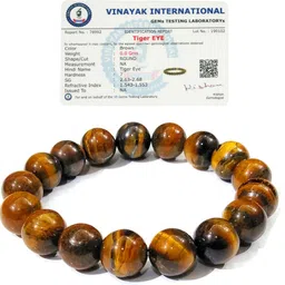 reiki crystal products Stone, Crystal, Tiger's Eye Beads Bracelet image 1